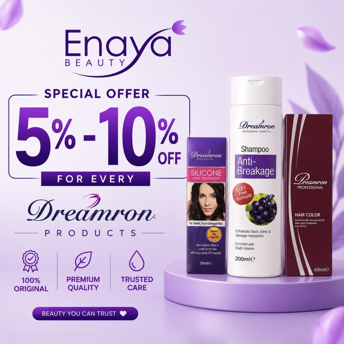 Save 5% – 10% on All Dreamron Products