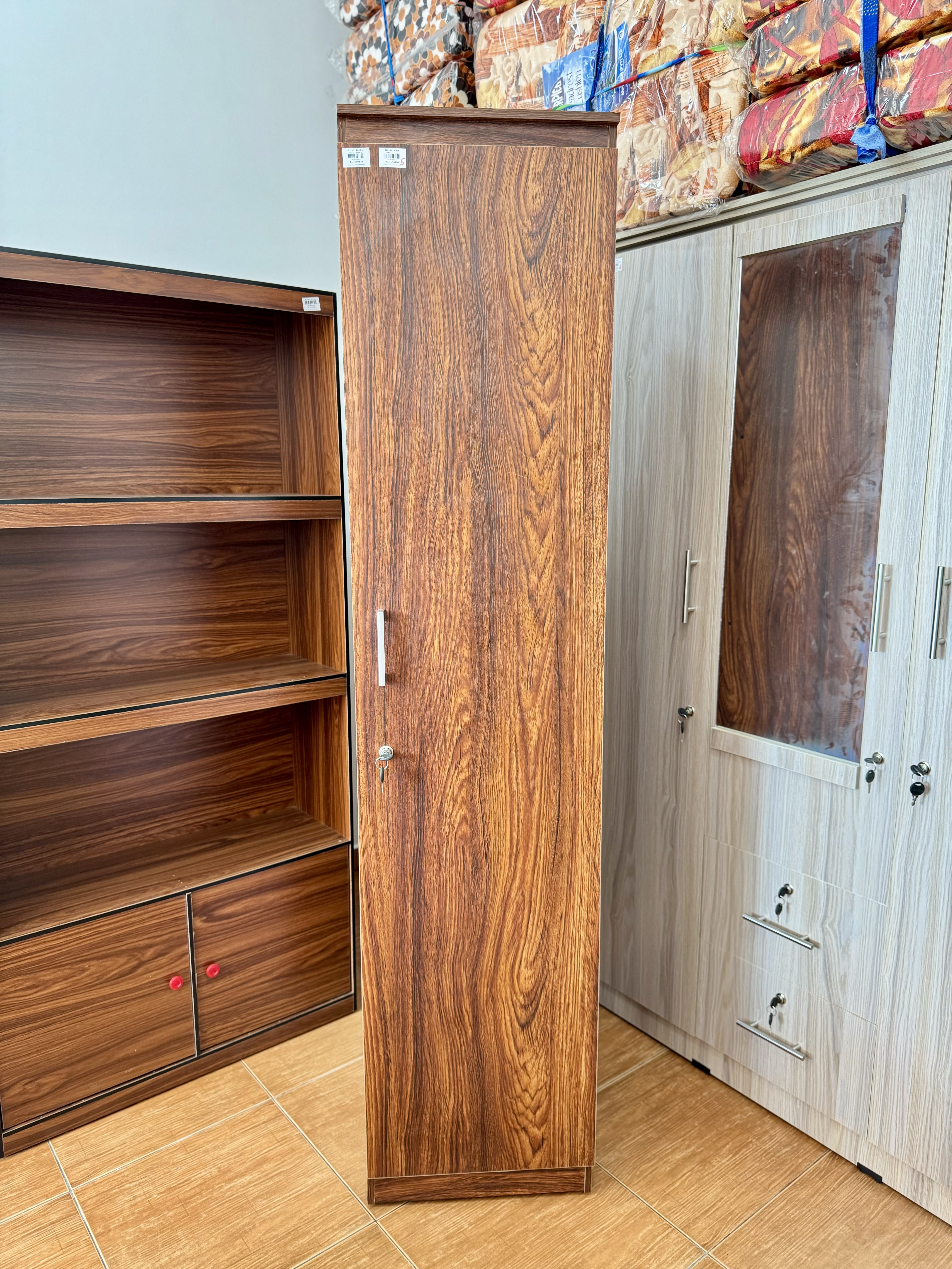 Single Door Melamine Wardrobe